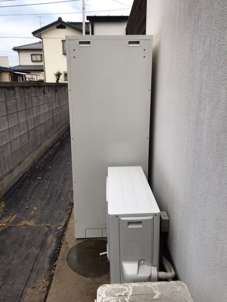 コロナエコキュートCHP-H4614ATからコロナエコキュートCHP-46ATX3｜エコキュート交換工事｜群馬県太田市末広町｜床暖房一体型