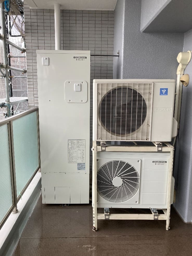 コロナエコキュートCHP-H3014AからコロナエコキュートCHP-S30AY1-12｜エコキュート交換工事｜東京都西東京市芝久保町｜マンション｜パークウエスト東京