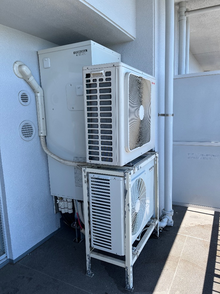 コロナエコキュートCHP-H3014AMからコロナエコキュートCHP-S30AY1-12｜エコキュート交換工事｜東千葉県白井市笹塚｜マンション｜プリスタレジデンス