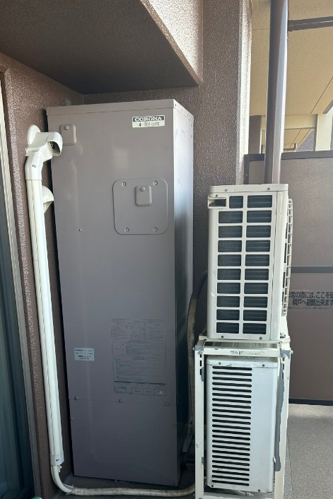 コロナエコキュートCHP-H3014AMからコロナエコキュートCHP-S30AY1-12｜エコキュート交換工事｜千葉県印西市若萩｜マンション｜エストリオいには野