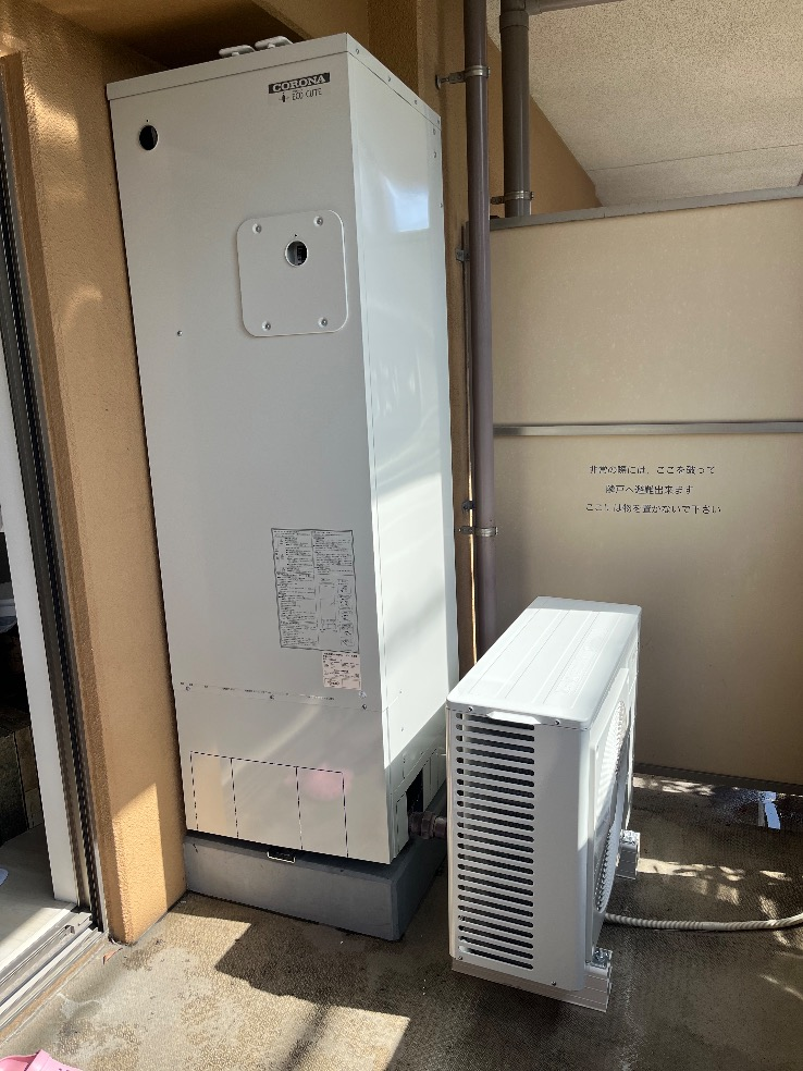 コロナエコキュートCHP-H3014AからコロナエコキュートCHP-S30AY1-12｜エコキュート交換工事｜千葉県市川市相之川｜マンション｜アドバンスシティ南行徳